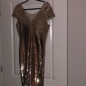 Gold sequins dress XL